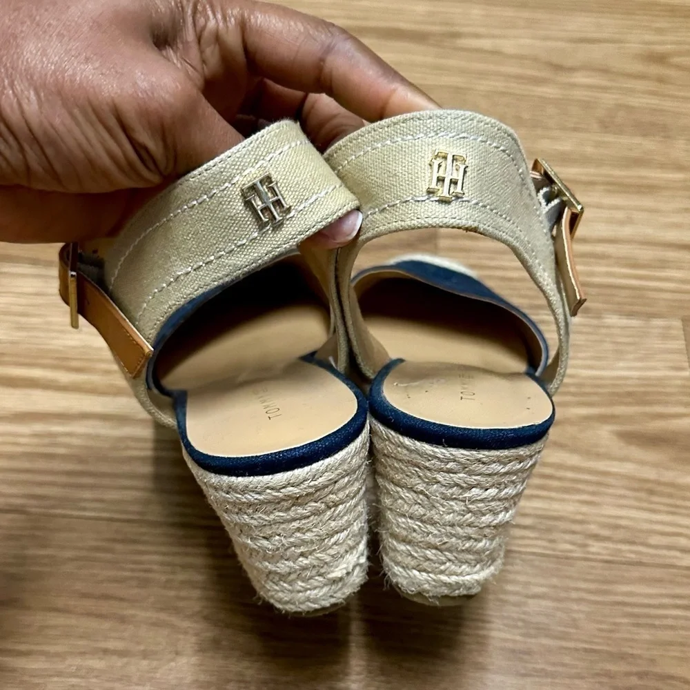 TOMMY HILFIGER wedge platform espadrilles